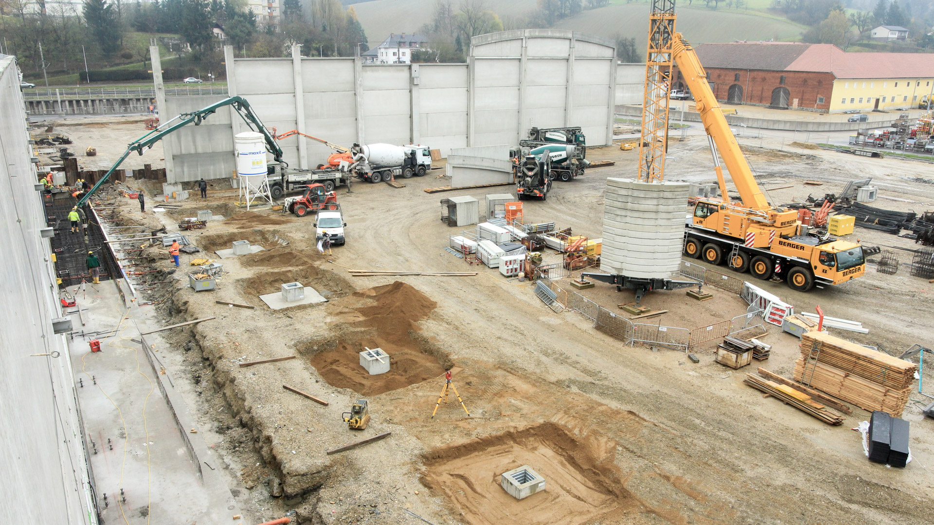 Baustelle Kamer Zeitraffer